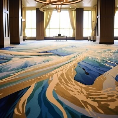 80% de lã e 20% de nylon Luxury Ballroom Banquete Hotel Tapete Para Melhoria de Casa