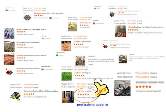 2024 Silverstone Beijing Carpet Tiles Total peso 4500g/m2 ± 3% com Jacquard Design