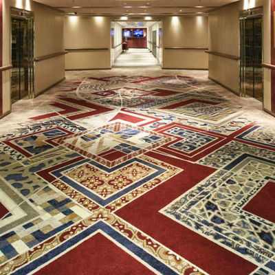 Tapete de hotel de alta qualidade Decoração de tapete marinho ecológico para quarto de hotel casino