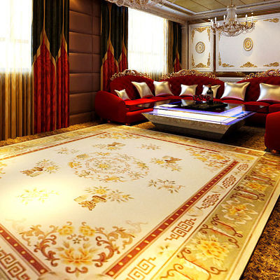 Tapetes de hotel de estilo jacquard simples, de estilo clássico, de Europa moderna, de tufo à mão, para salão de banquetes