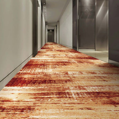 Piso de quarto de hotel de algodão de nylon tufted impresso sob medida com retardador de fogo