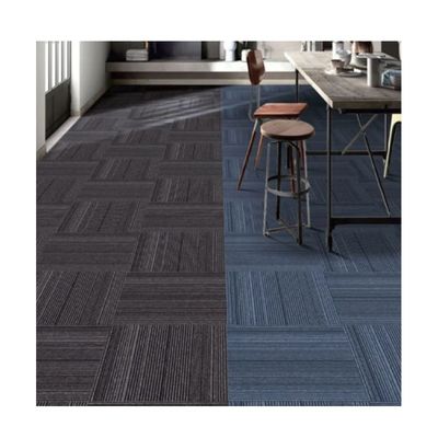 Antiderrapante PVC de apoio estilo moderno luxo 100% Pp azulejos de carpete de escritório para comercial