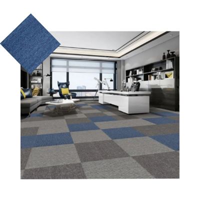 Resumo Padrão Grão Loop pilha azulejos de tapete comercial 50x50 polipropileno betume
