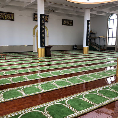 Rolo de tapete de mesquita de padrão floral para tapete de igreja de oração de mesquita moderna