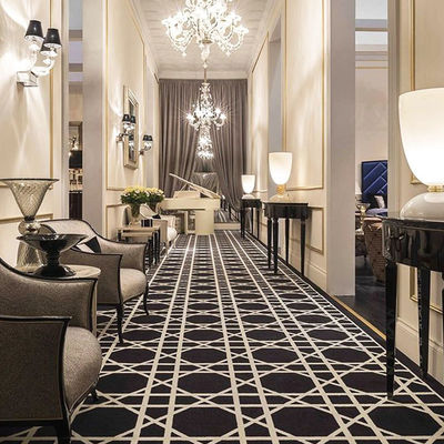 Tapete de padrão personalizado para corredor de hotel de luxo e sala de banquetes em locais comerciais