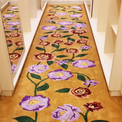Padrão Abstracto Personalizavel Tapete de quarto de hotel Tapete de parede a parede Tapetes feitos à mão Tapetes afundados