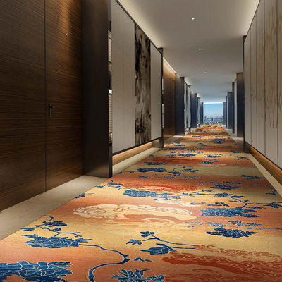 Commercial Luxo Moderno Axminster Tapete para 5 estrelas Hotel Lobby Design Parede a parede