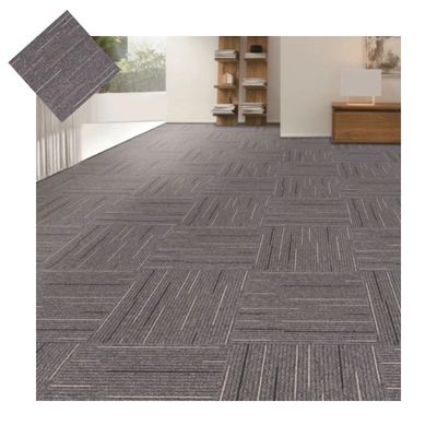 Carpet Tiles Beijing 50x50 Luxury Hotel PP Jacquard Commercial Office PVC Piso Antiderrapante