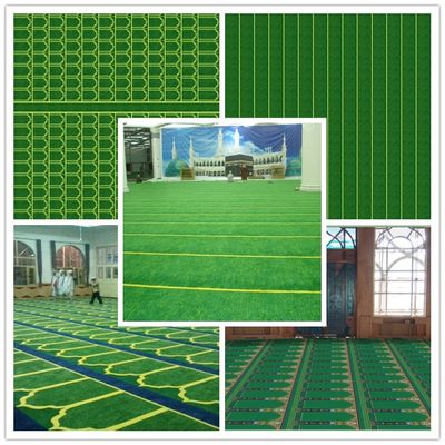 Tapete de Oração da Mesquita 100% Acrílico Solução Tuftada à Mão Tinta Tinta Islâmica Cobertura do Chão