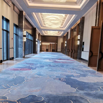 Corredor Luxury Hotel Tapete Parede a parede Custom Design Moderno Tapetes de Banquete feitos à mão