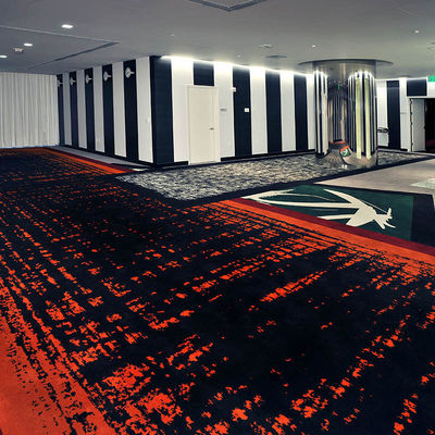 Tapete de lã de hotel em padrão de corredor feito à mão para áreas públicas e corredores de hotéis