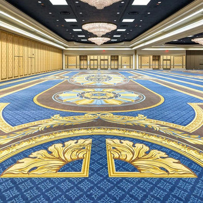 Custom 5 Star Hotel Sala de Banquetes Tapete E Tapete De Alta Qualidade Tapete Densidade 7x7-7x12