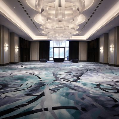 Hotel Lobby Corridor Tapete Roll em Silverstone Design impresso para hotel de luxo moderno