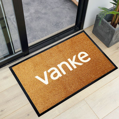 Tapete retangular personalizado Anti-derrapante exterior de nylon Impressão logotipo colchão de porta para Star Hotel Entrance