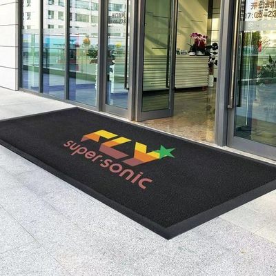 Tapete retangular personalizado Anti-derrapante exterior de nylon Impressão logotipo colchão de porta para Star Hotel Entrance