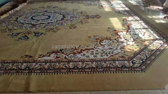 Tapete oriental feito à mão de lã tufted em pilha de loop com design e cor personalizáveis