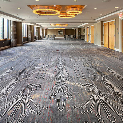 Design Abstract Padrão resistente ao fogo lã material PP tapete de hotel para sala de estar moderna