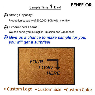 Logotipo personalizável Mate de porta Suporte de personalização e padrão abstrato para ajuste perfeito