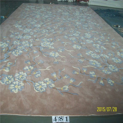 Moderno Design Tufted Cut Pile Técnica 10mm espessura oval 100% algodão tapete feito à mão para casa