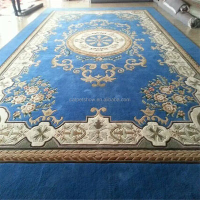 Tapete de padrão floral retangular 100% de lã acrílico tufted cortado 10mm espessura de pilha para oração do banheiro