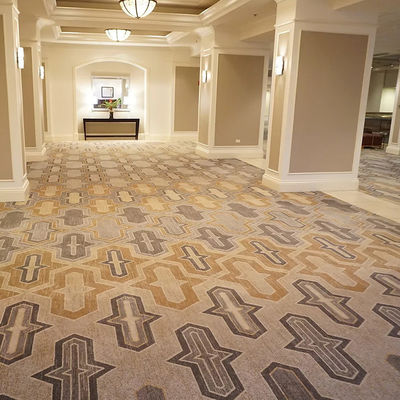 Tapete de hotel de luxo de estilo oriental com suporte de juta ou PP e design contemporâneo