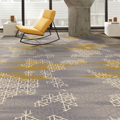 Design floral retangular de lã tufted material de PP Nylon tapete impresso para área de lobby