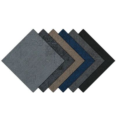 Mulit nível Loop pilha Construção Modular Office Carpet Tiles com PVC 60 x 60