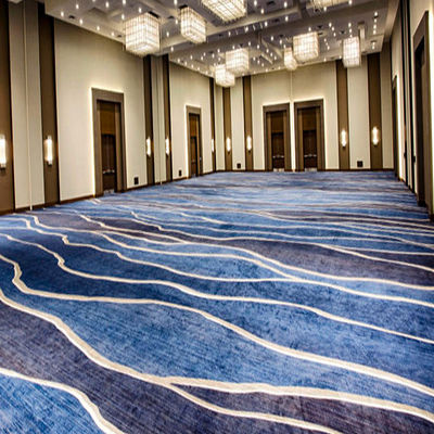Tapete de estilo hotel para corredor Tapete de flor impresso de nylon personalizado