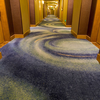 Moderno comercial de lã cinzenta e tapete de nylon para o corredor do quarto do hotel