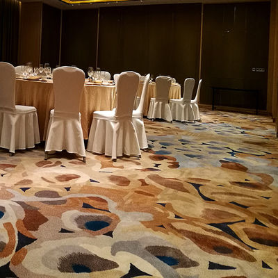 Tapete de piso de salão de banquetes em lã cinzenta moderna e nylon para corredores de quartos de hotel