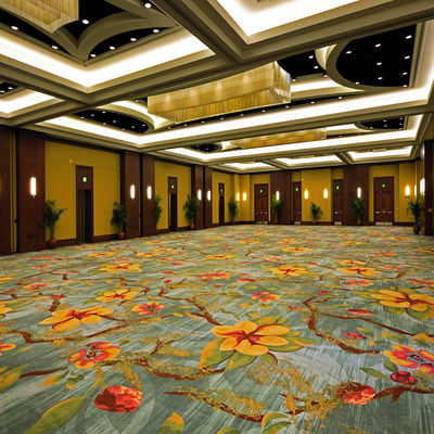 Tapete de hotel personalizado de parede a parede Design de broadsloom para piso de corredor à prova de fogo