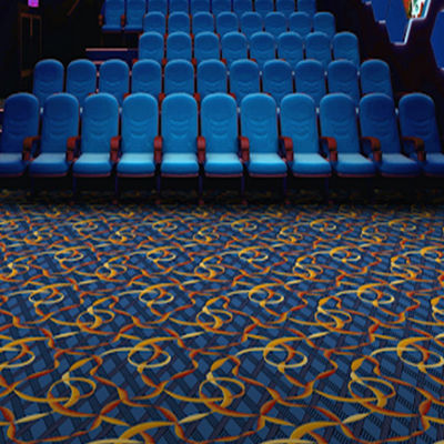 Tapete de piso de lã de luxo para hotéis Cinema Design de teatro padrão personalizado fabricado
