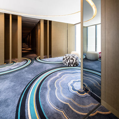 MACHINE MADE Nylon Custom Printing Carpetes Design Moderno Estilo para Sala Comercial
