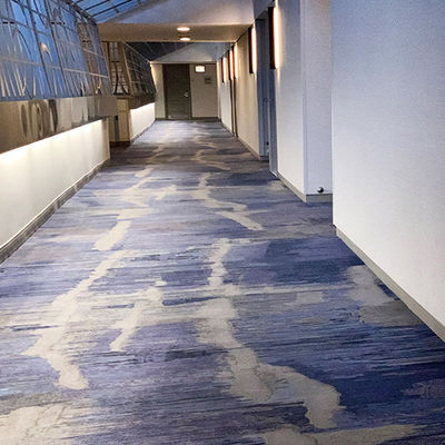 Resumo Padrão Hotel Lobby Hall Nylon Soft Carpet para escritório moderno e quarto