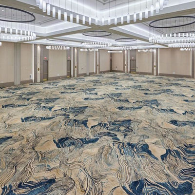 Resumo Padrão Hotel Lobby Hall Nylon Soft Carpet para escritório moderno e quarto