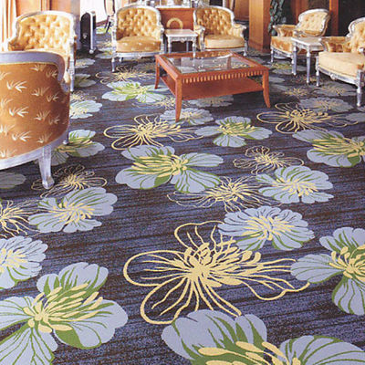 Rectângulo Hotel Lobby Hall Lana Moquete Máquina Tufting Corredor Corredor Tapetes 3d