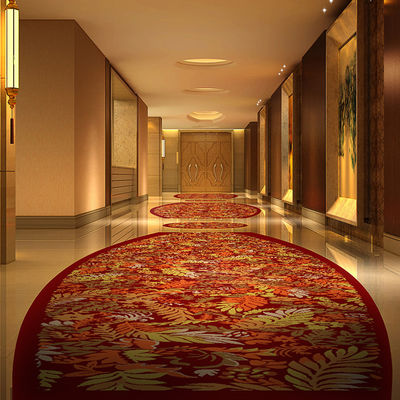 Jacquard Beauty Tapete impresso de nylon para quarto de hotel personalizado Altura de pilha 7-10mm