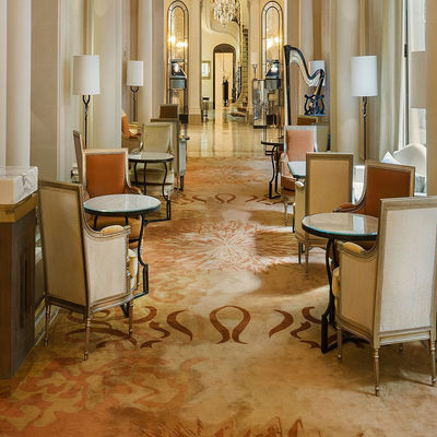 Tapete 3D a mão macia Quadrado Meter Lana e seda padrão personalizado para hotel de luxo