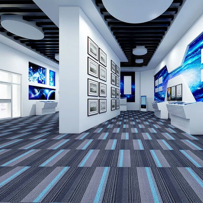 Medium Pile Moderno Abstract Padrão PVC Carpet Tiles para escritório sala de estar corredor