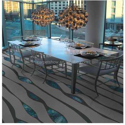 Tapete em forma de rolo de banheiro de hotel de nylon ao ar livre com pilha cortada e técnicas de jacquard