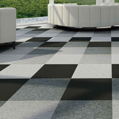 Resumo Pequim Silverstone acústico Carpete preto branco azulejos tecidos cortar pilha quadrado tapete quarto porta exterior golfe oração PP material