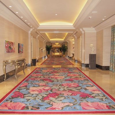 Tapete padrão 7x7 Axminster Tapete de parede a parede Broadloom Tapete para hotel de luxo de 5 estrelas