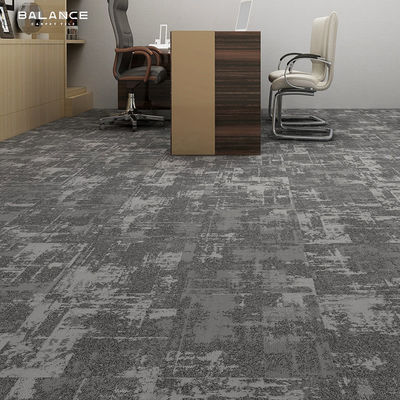 Medium Pile Heavy Traffic Style Preto 600X600 Carpet Tiles Office Nylon Jacquard Carpet