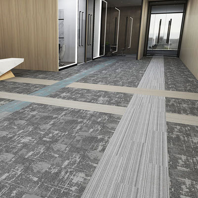 Puzzle personalizado Fireproof Plain Design Jacquard com listras em material de alfombra de PP