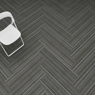 Puzzle personalizado Fireproof Plain Design Jacquard com listras em material de alfombra de PP