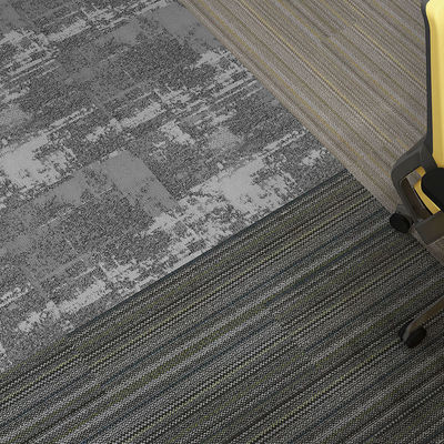 Puzzle personalizado Fireproof Plain Design Jacquard com listras em material de alfombra de PP