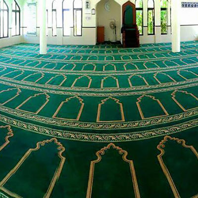 Carpete de mesquita 100% acrílico de mão para sala de oração 10 mm de espessura
