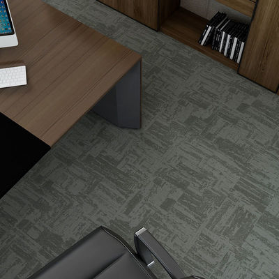Carpetes modulares para escritórios comerciais em grey loop pile nylon com suporte de PVC comercial