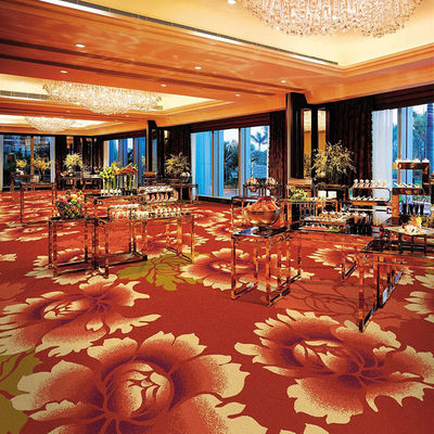 Poliéster de apoio Axminster Floral Design Commercial Printed Carpet com e Broadloom