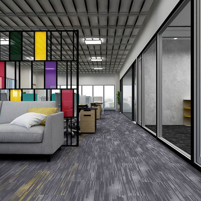 PVC Compatível Comércio Nylon Carpete de Escritório Modular azulejos Carpete Quadrado 50x50 espessura